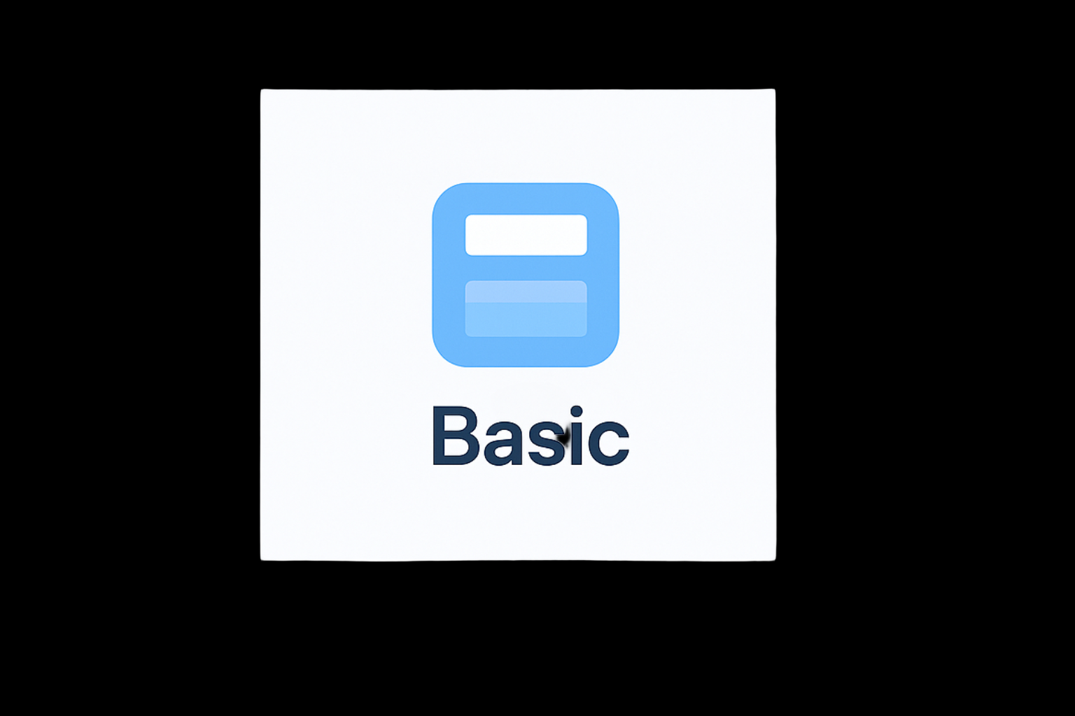 Basic – Starter Setup